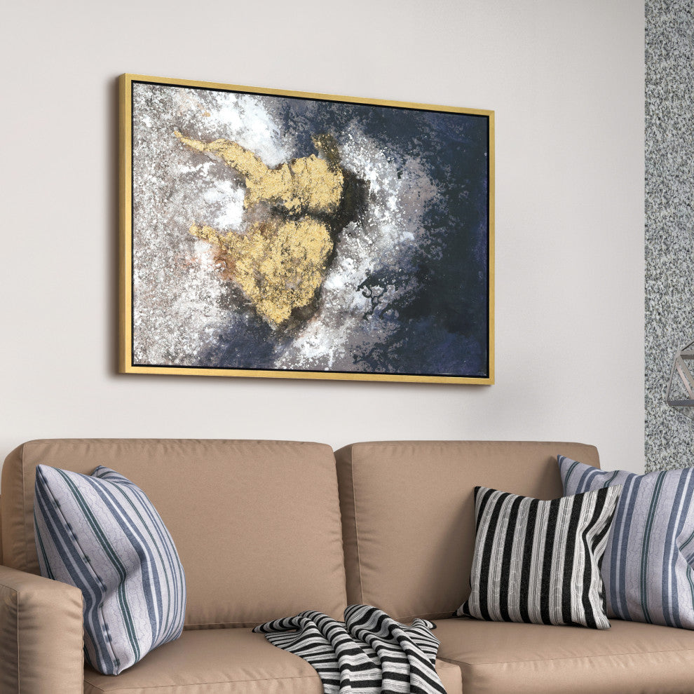 Nourishment Textured Metallic Hand Painted Framed Wall Art by Martin Edwards
