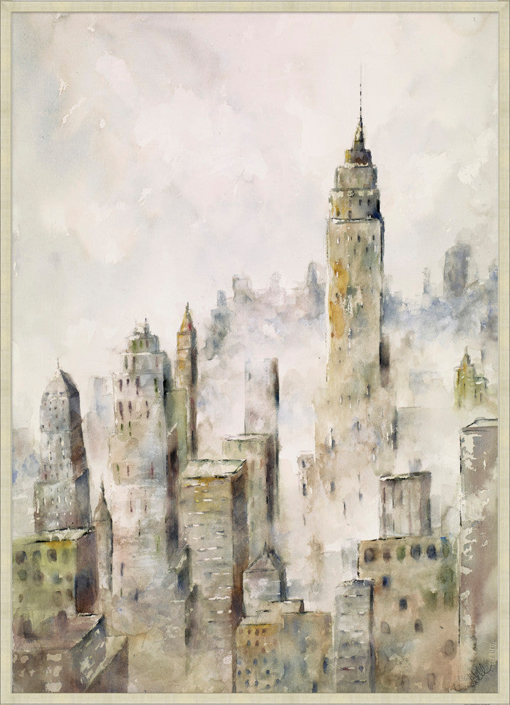 New York City'S Fog, Giclee Reproduction Artwork