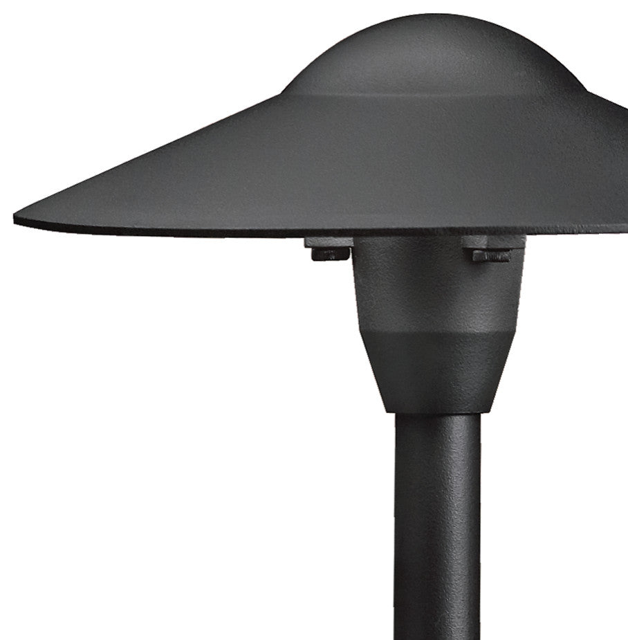 Textured Black Path and Spread 1-Light 12V