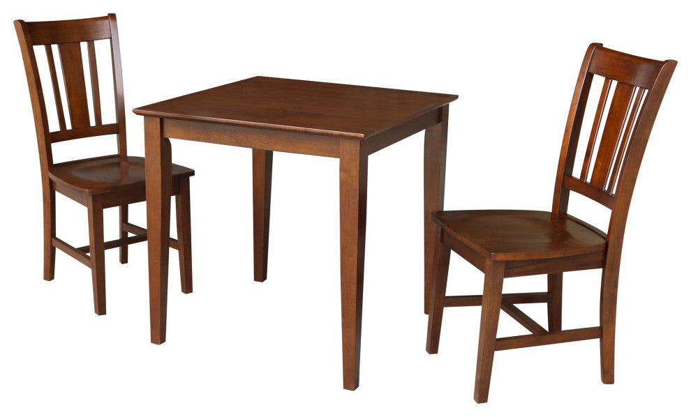 30x30 Dining Table with Chairs, Espresso