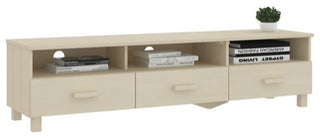 vidaXL TV Stand TV Console Sideboard TV Unit HAMAR Honey Brown Solid Wood Pine