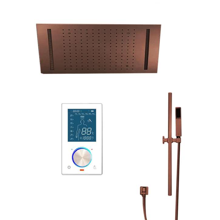 Fontana Showers Smart LED Touch Control Rainfall Shower Head With Hand Shower