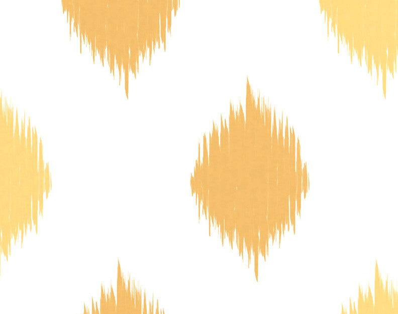 Ikat Dot Stripes Holiday Geometric Print Kitchen Towel, Yellow