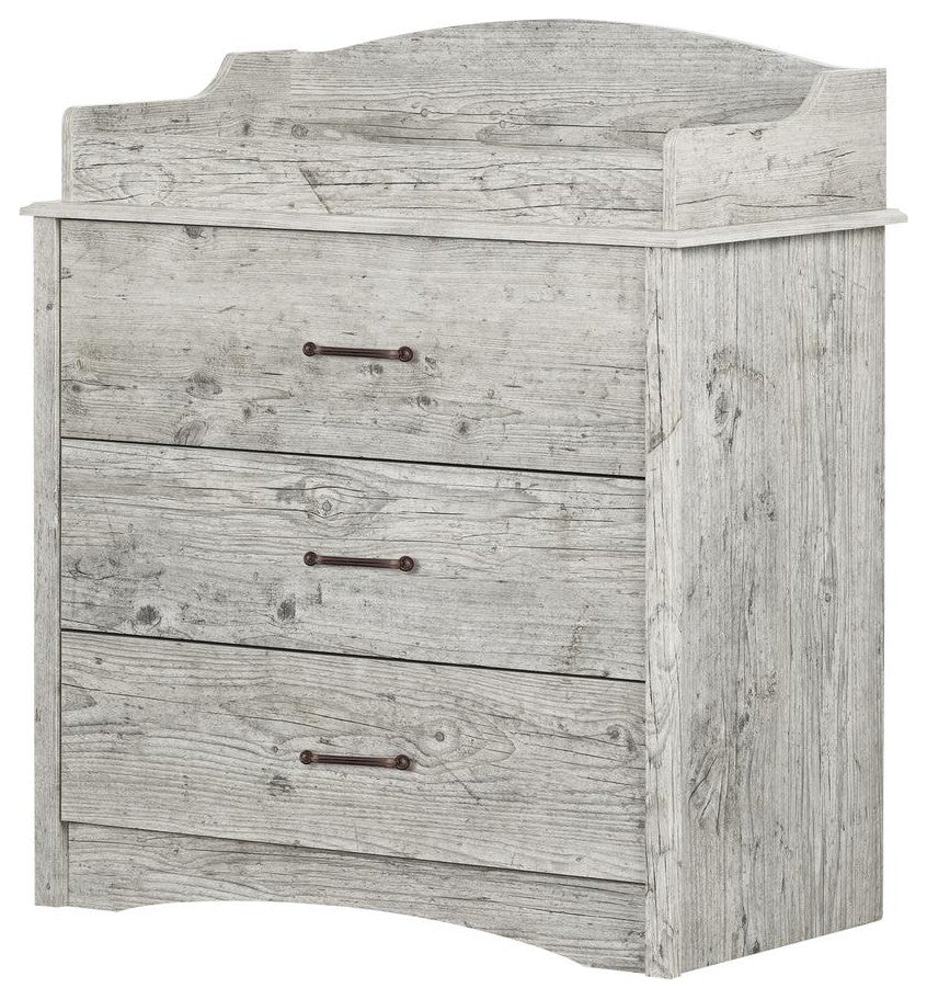 Helson Changing Table with Drawers, Seaside Pine