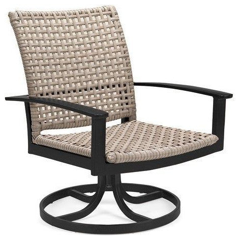 Jasper Swivel Rocker Dining Chair, Textured Pewter