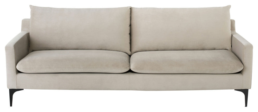 Anders Nude Fabric Triple Seat Sofa, HGSC569