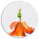 Rose Flower Stem With Shed Petals, Floral Round Wall Art, 36"