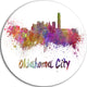Oklahoma Skyline, Cityscape Round Wall Art, 23"