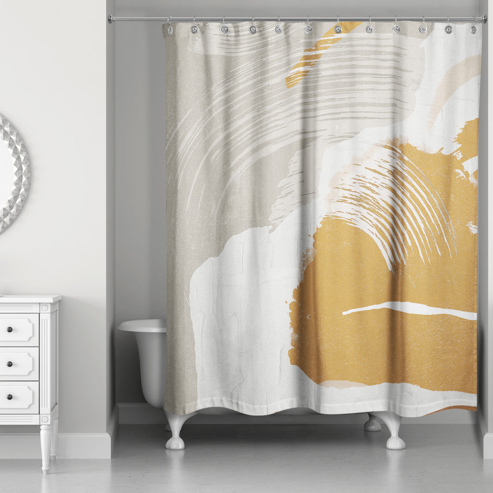 Fall Abstract 71x74 Shower Curtain