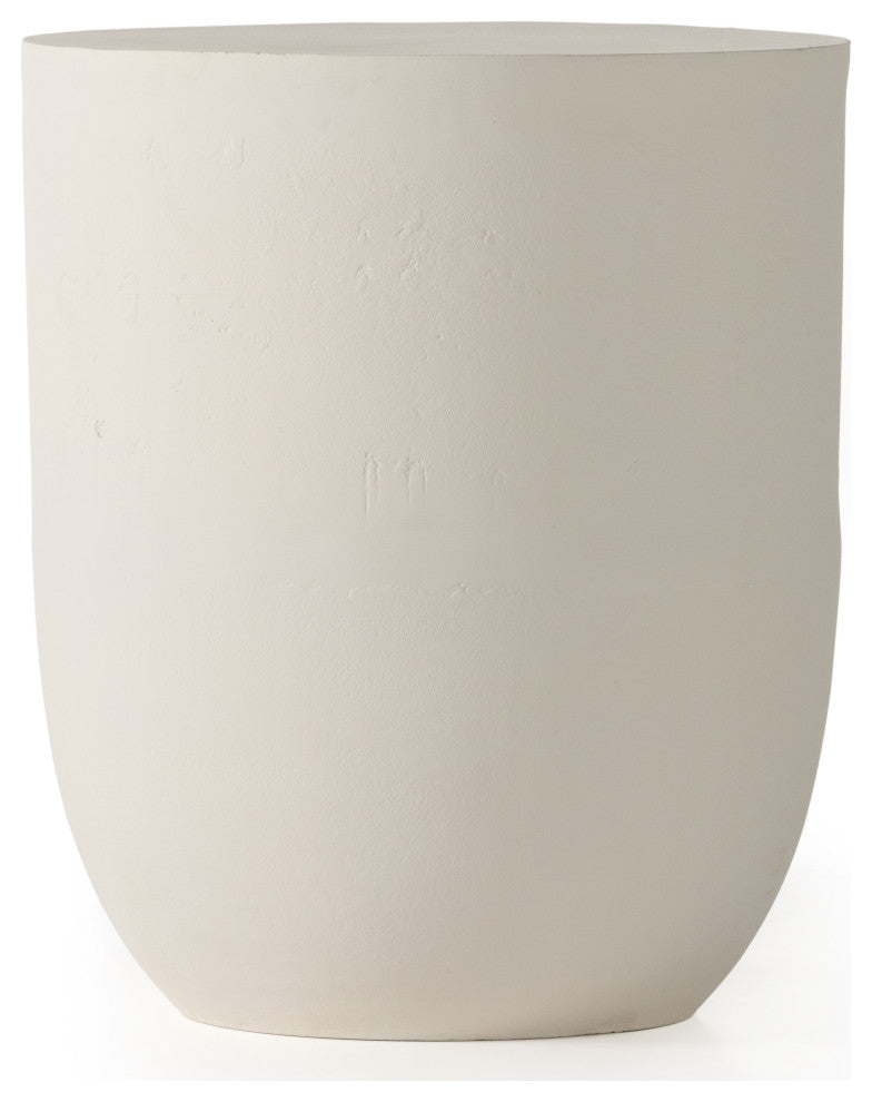Basil Outdoor Drink Table-Matte White