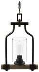 Barnes Mill Collection 1-Light Mini-Pendant, Antique Bronze