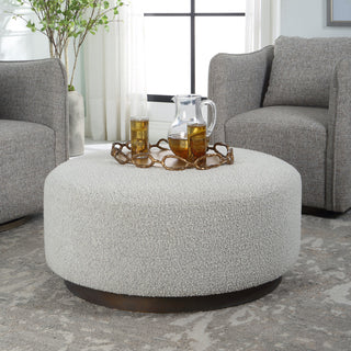 Uttermost 23742 Avila Large Gray Ottoman And Coffee Table