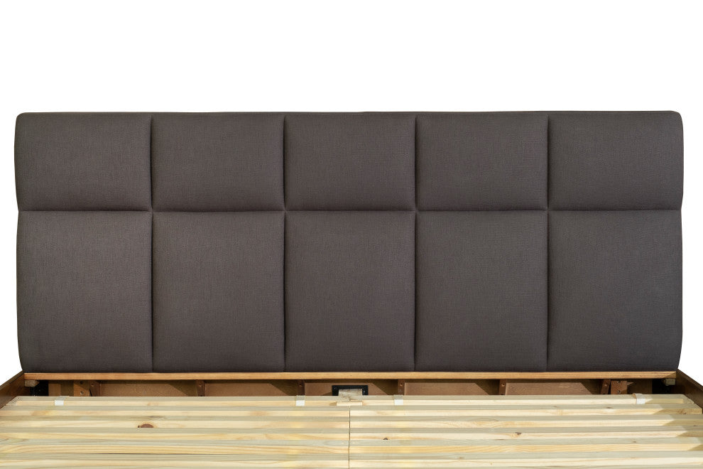 Remix Solid Wood Queen Bed With Headboard