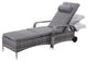 Modern Rattan Adjustable Cushioned Lounge Chair