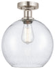 Innovations 616-1F-SN-G124-10 1 Light Semi-Flush Mount, Brushed Satin Nickel
