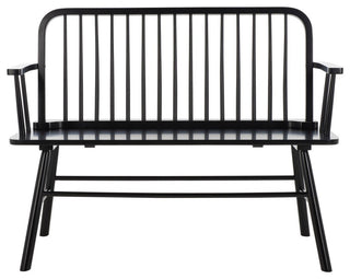 Safavieh Lucilia Spindle Bench, Black
