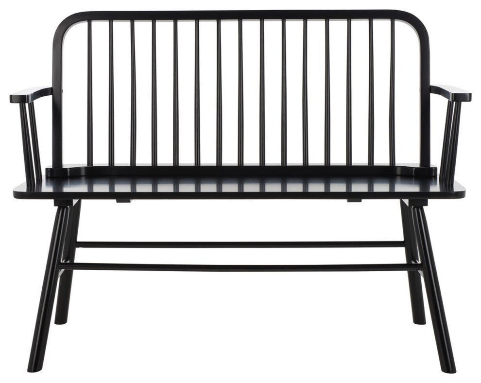 Safavieh Lucilia Spindle Bench, Black