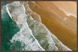 "Rolling Tide" Floater Framed Painting Print on Canvas, 24"x16"