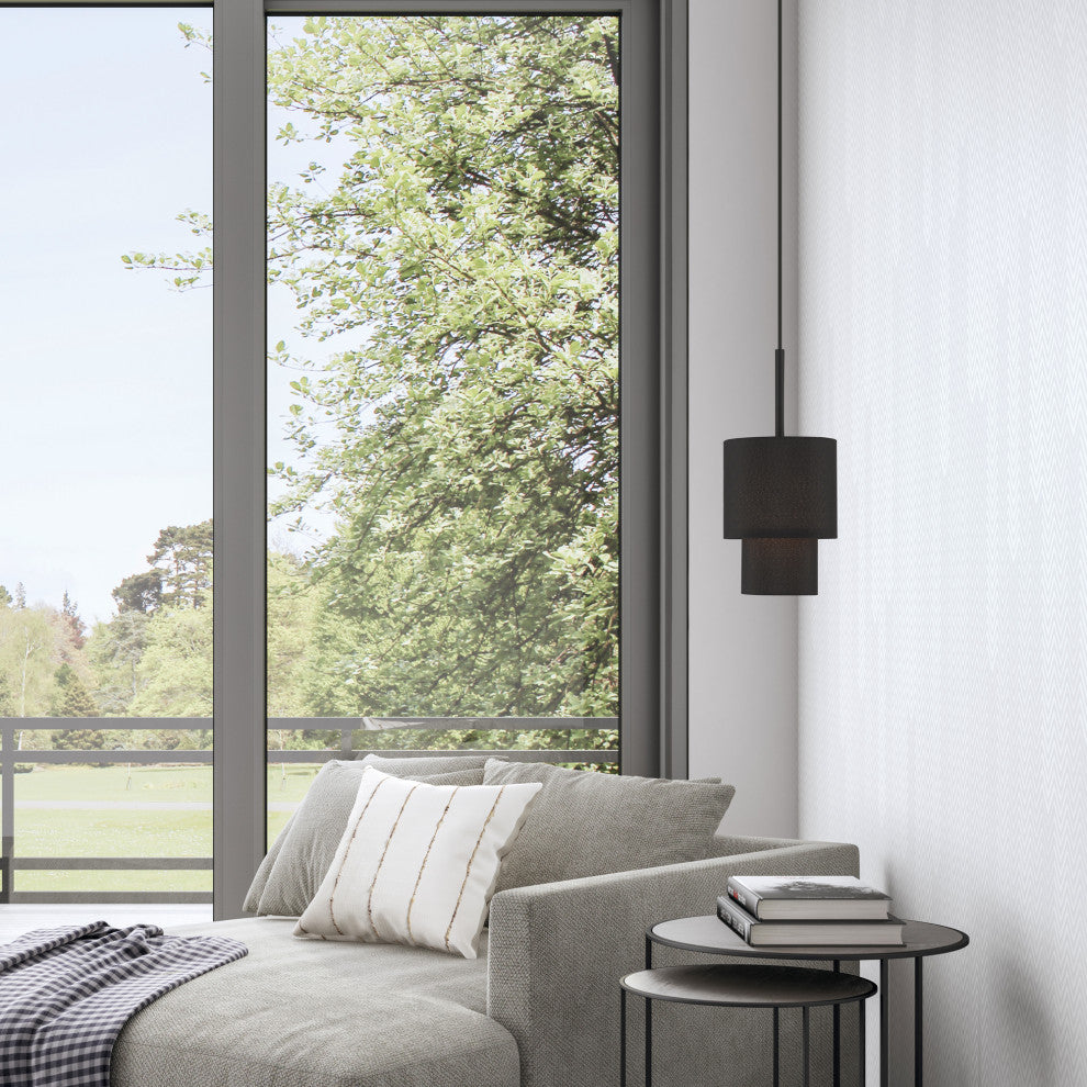 Bainbridge 1-Light Black Mini Pendant