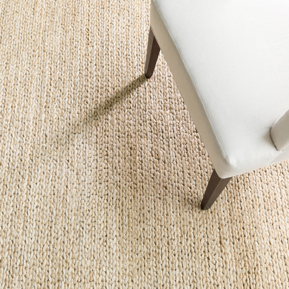 Dash & Albert Jute Handwoven Natural Rug, Natural, Runner-2'6" x 8'