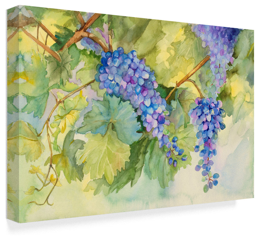 Joanne Porter 'Grape Vineyard' Canvas Art, 24"x16"
