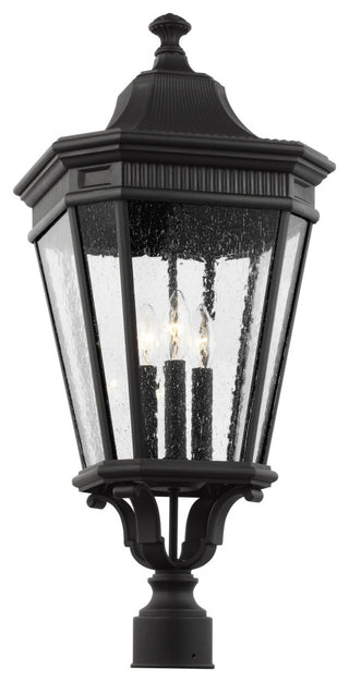 Cotswold Lane Large Post Lantern, Black