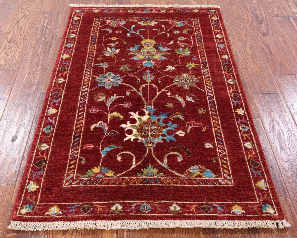 2' 9" X 4' 3" Handmade Persian Tabriz Wool Rug Q8422