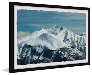 "Snow-Capped Mountains" Framed Painting Print, 12x8