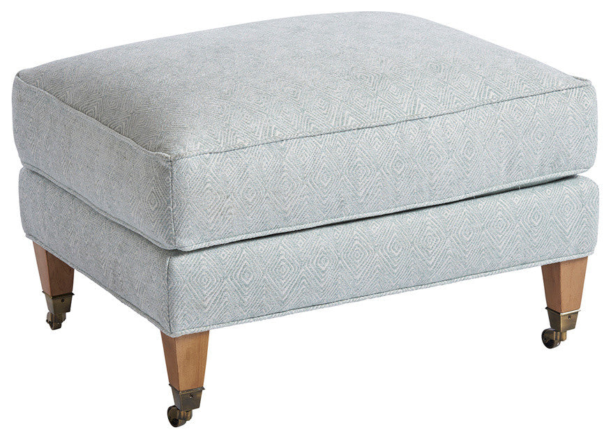 Sydney Ottoman With Brass Casters