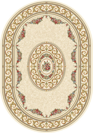 Ancient Garden Rug, 5'3"X7'7" Oval