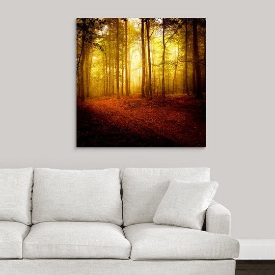 "The Smell of Autumn" Wrapped Canvas Art Print, 35"x35"x1.5"