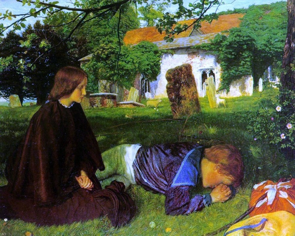 Arthur Hughes Home from Sea, Gallery Wrapped Canvas Print, 20"x25"