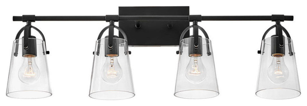 Hinkley Lighting 5134 Foster 4 Light 32"W Bathroom Vanity Light - Black