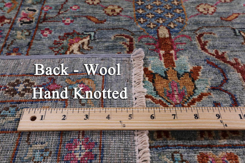8' 0" X 10' 0" Persian Tabriz Hand Knotted Wool Rug - Q12464