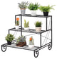 Modern 3-Tier Outdoor Metal Garden Planter Holder Shelf