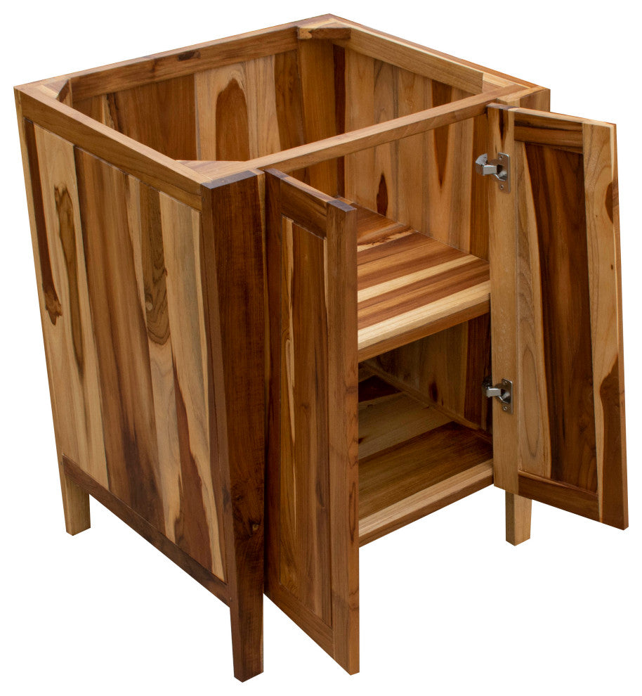 EcoDecors Significado 24" Teak Free Standing Vanity in Natural