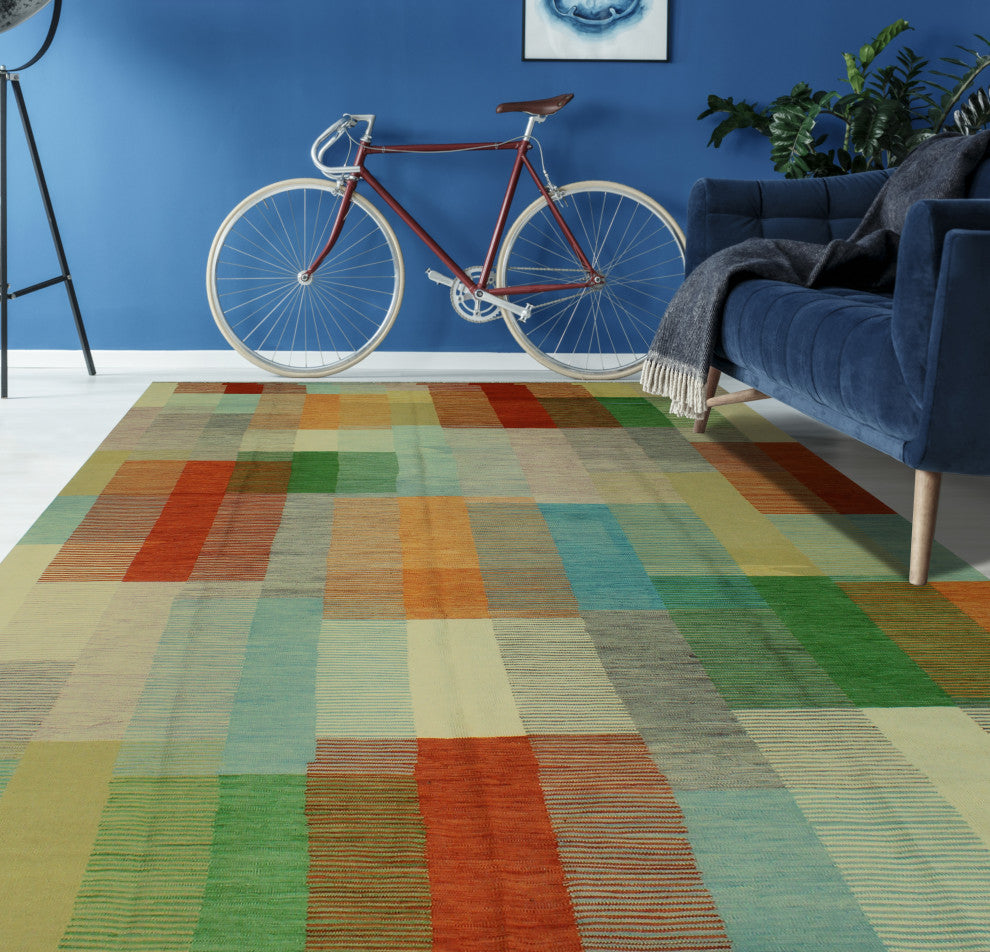 Winchester Kilim Bennet Rust Rug