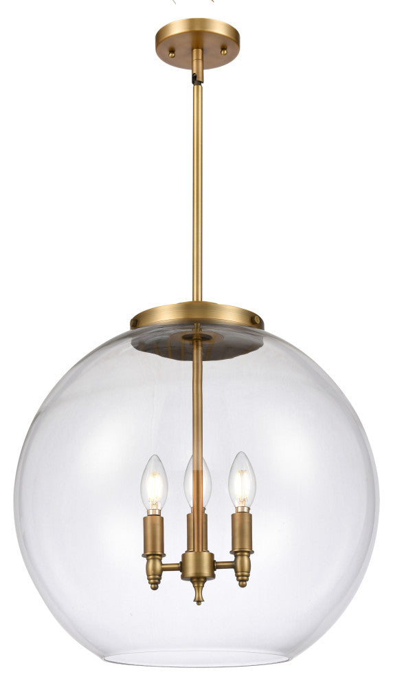 INNOVATIONS 221-3S-BB-G122-18 3-Light Pendant Brushed Brass