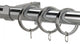 Venice Non telescoping Drapery Rod With Metro Rings, 120''''