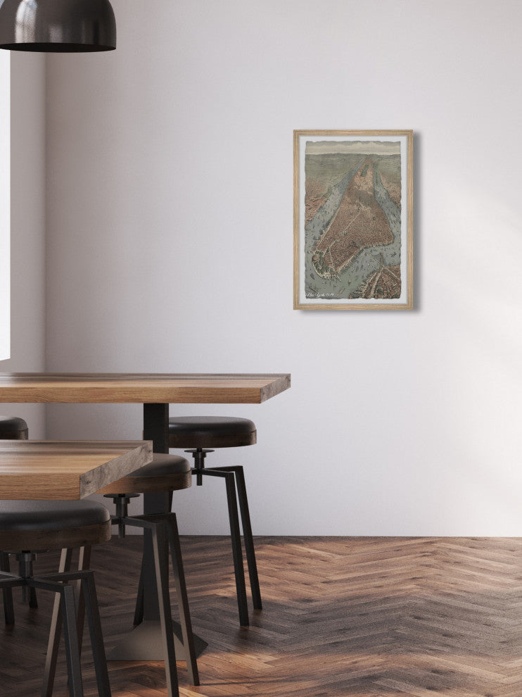 "Ocean Overview" Framed Painting Print, 20x30