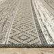 Genoa Southwestern Beige/ Black Flatwoven Indoor-Outdoor Rug Runner 1'10" x 7'6"