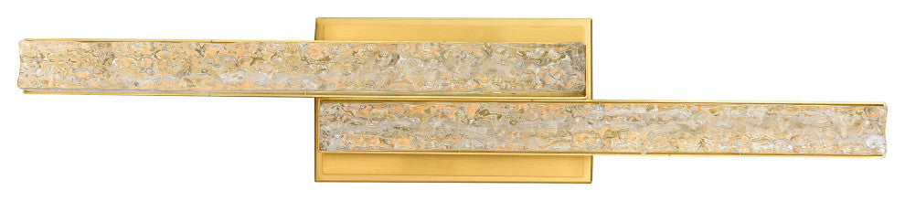 Stagger Integrated LED Vanity Light, Brass, 24 Inches