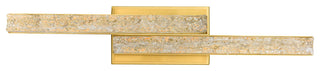 Stagger Integrated LED Vanity Light, Brass, 24 Inches