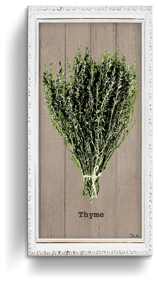 Thyme Wrapped Canvas Botanical Kitchen Wall Art, 16"x8"