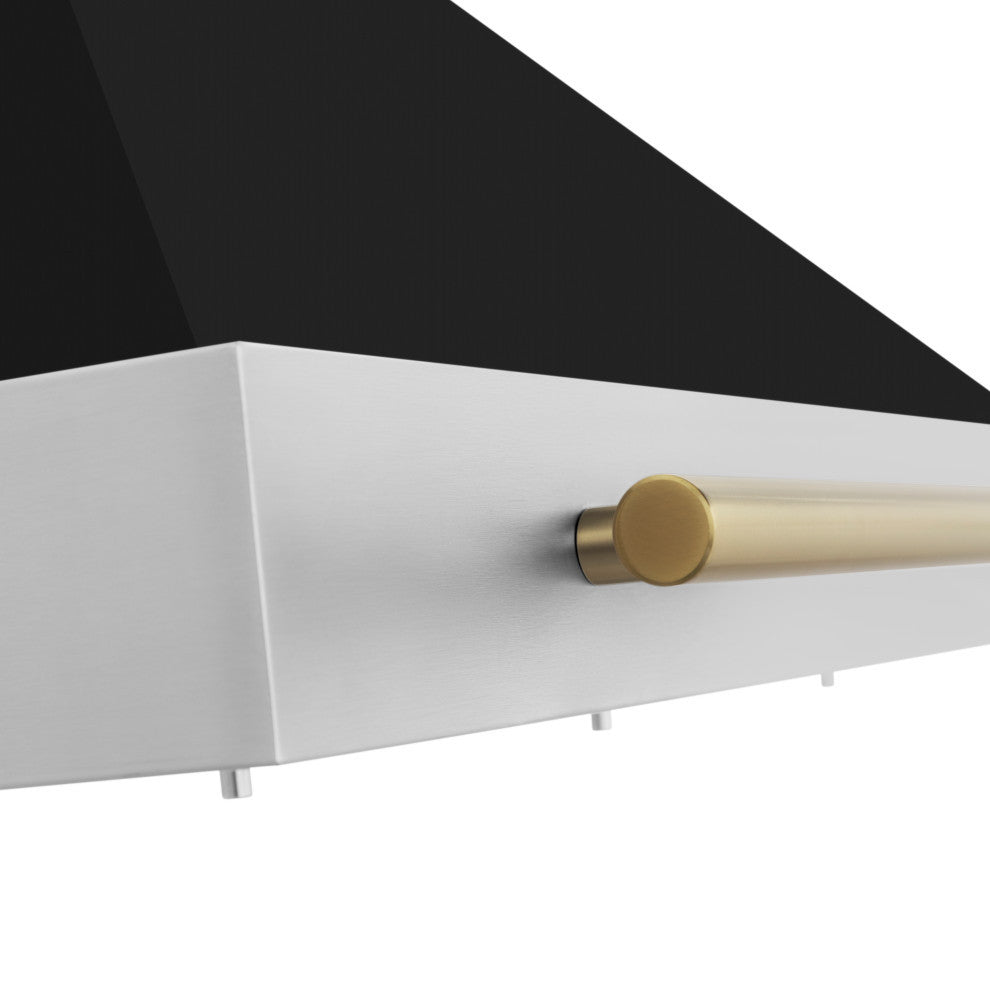 ZLINE 48 in. Autograph Edition Stainless Steel Range Hood, KB4STZ-BLM48-CB