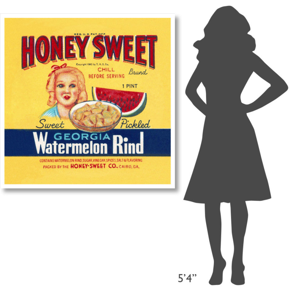 "Honey Sweet" Digital Paper Print by Retrolabel, 42"x42"