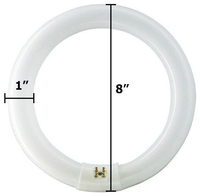 Sylvania Fc8t9 22W 8In T9 4100K Cool White 1050Lm G10q Circline Fluorescent