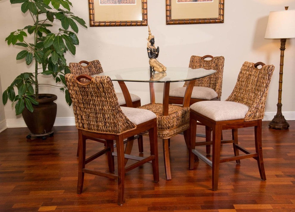 Belize Counter Chair In Sienna, Light Brown