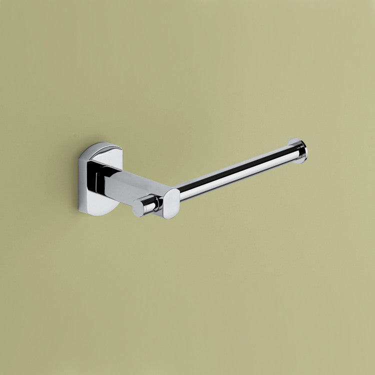 Contemporary Polished Chrome Toilet Roll Holder