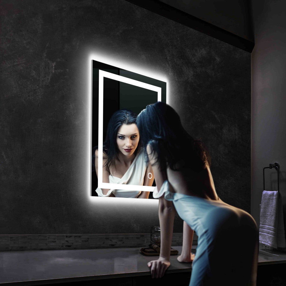 Fogless, Color Temperature Adjustable LED Mirror, 24"x30"